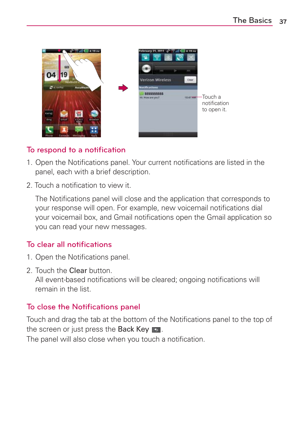 LG VS910 User Manual | Page 39 / 239