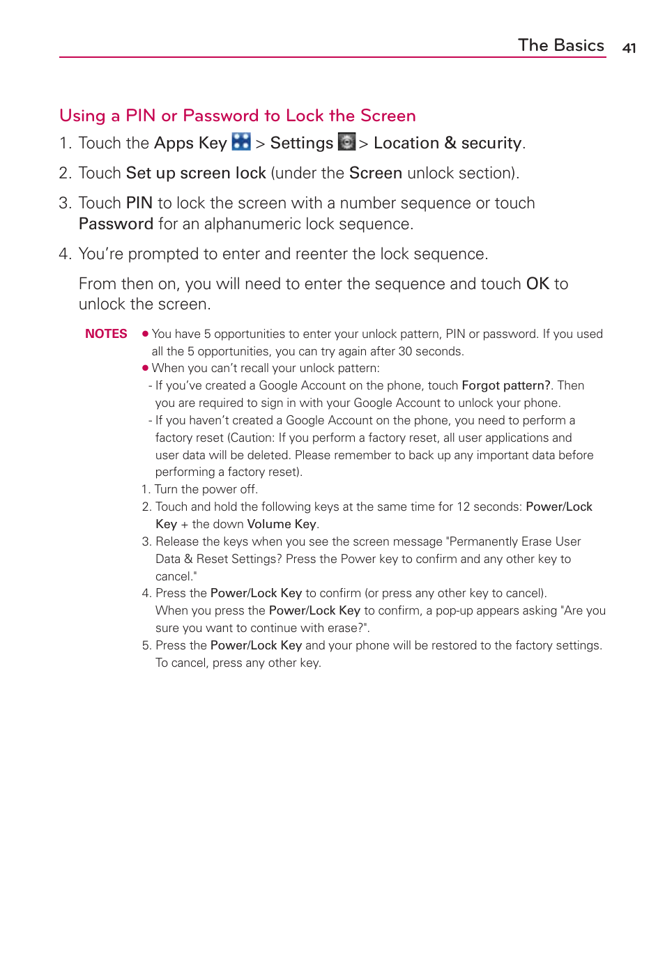 Touch the apps key > settings | LG VS910 User Manual | Page 43 / 239