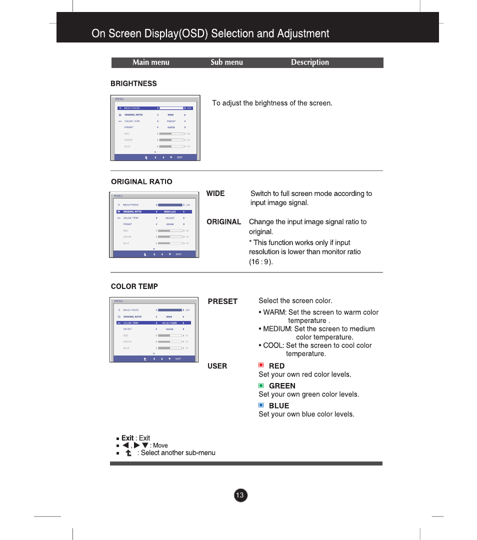 LG E2341V-BN User Manual | Page 14 / 28