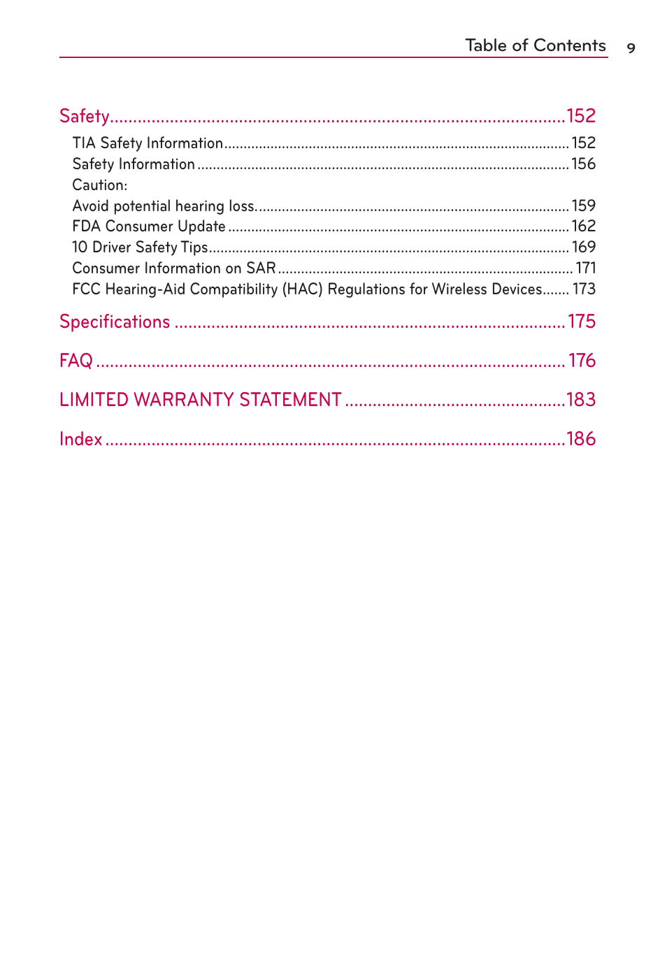 LG LGVS920 User Manual | Page 11 / 192