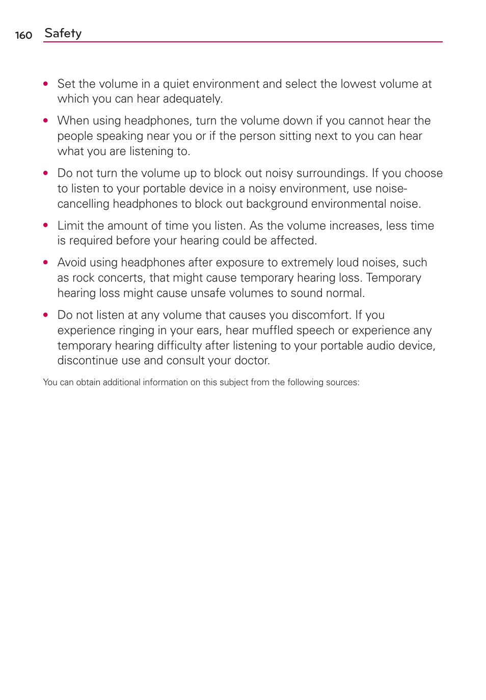 Safety | LG LGVS920 User Manual | Page 162 / 192