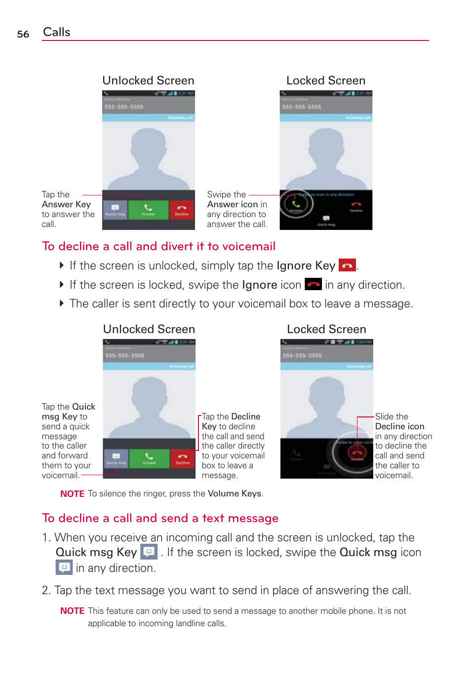 Calls | LG LGVS920 User Manual | Page 58 / 192