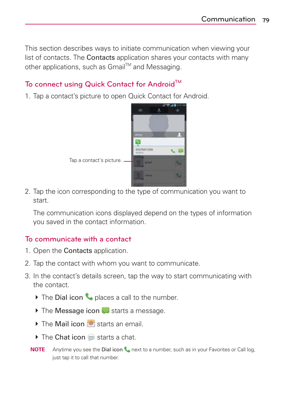 Communication | LG LGVS920 User Manual | Page 81 / 192