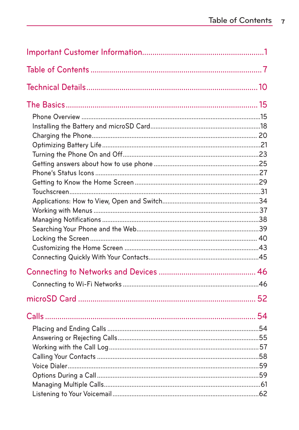 LG LGVS920 User Manual | Page 9 / 192