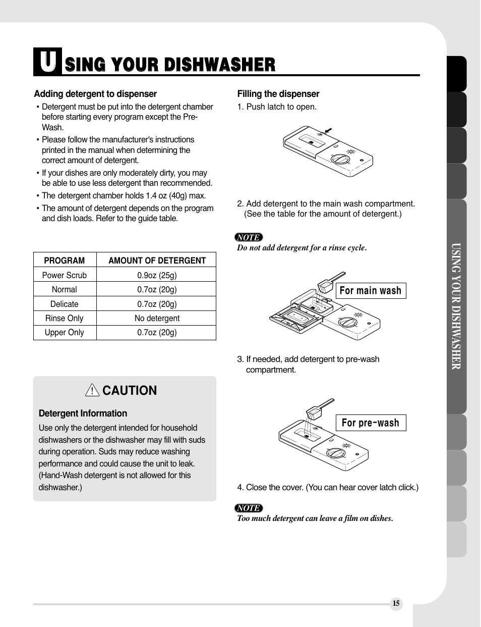 LG LDF6810ST User Manual | Page 15 / 48