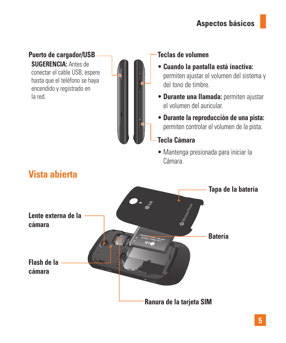 Vista abierta | LG LGC900 User Manual | Page 123 / 244