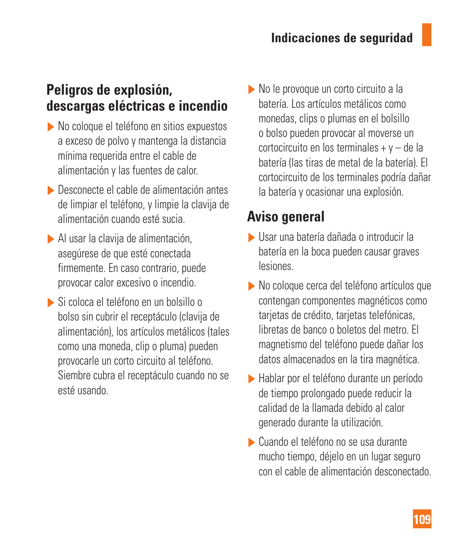 Aviso general | LG LGC900 User Manual | Page 227 / 244