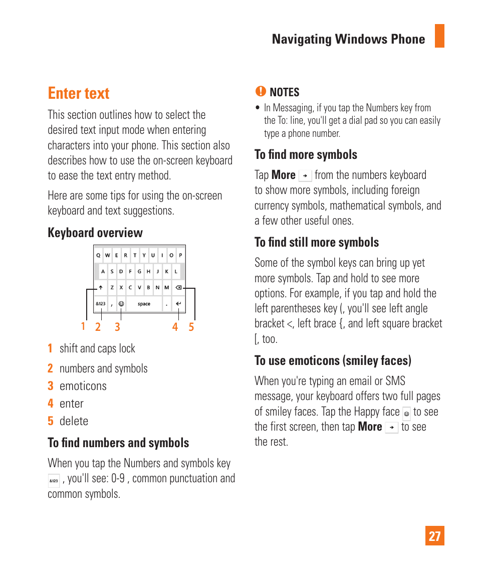 Enter text | LG LGC900 User Manual | Page 31 / 244