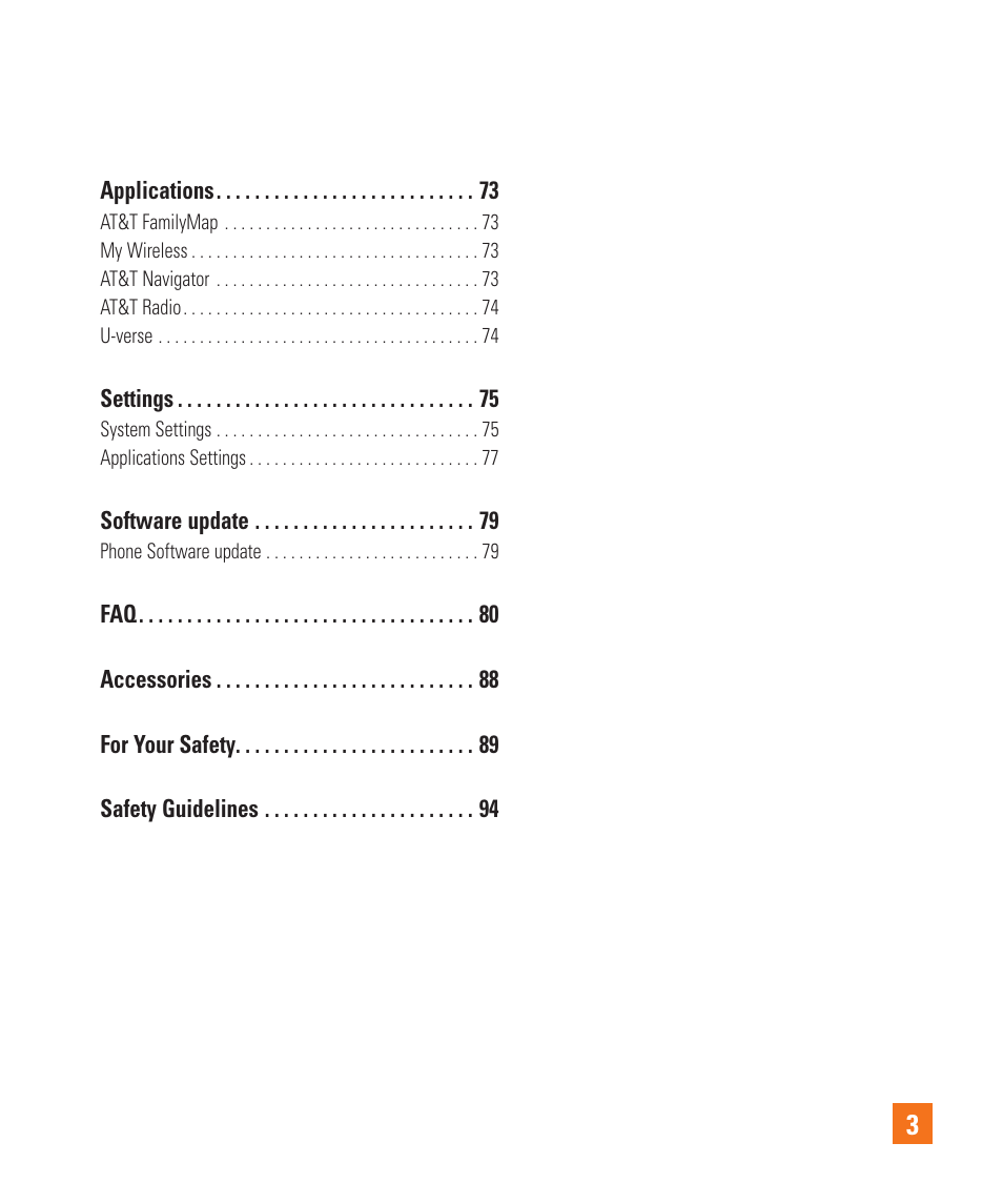 LG LGC900 User Manual | Page 7 / 244