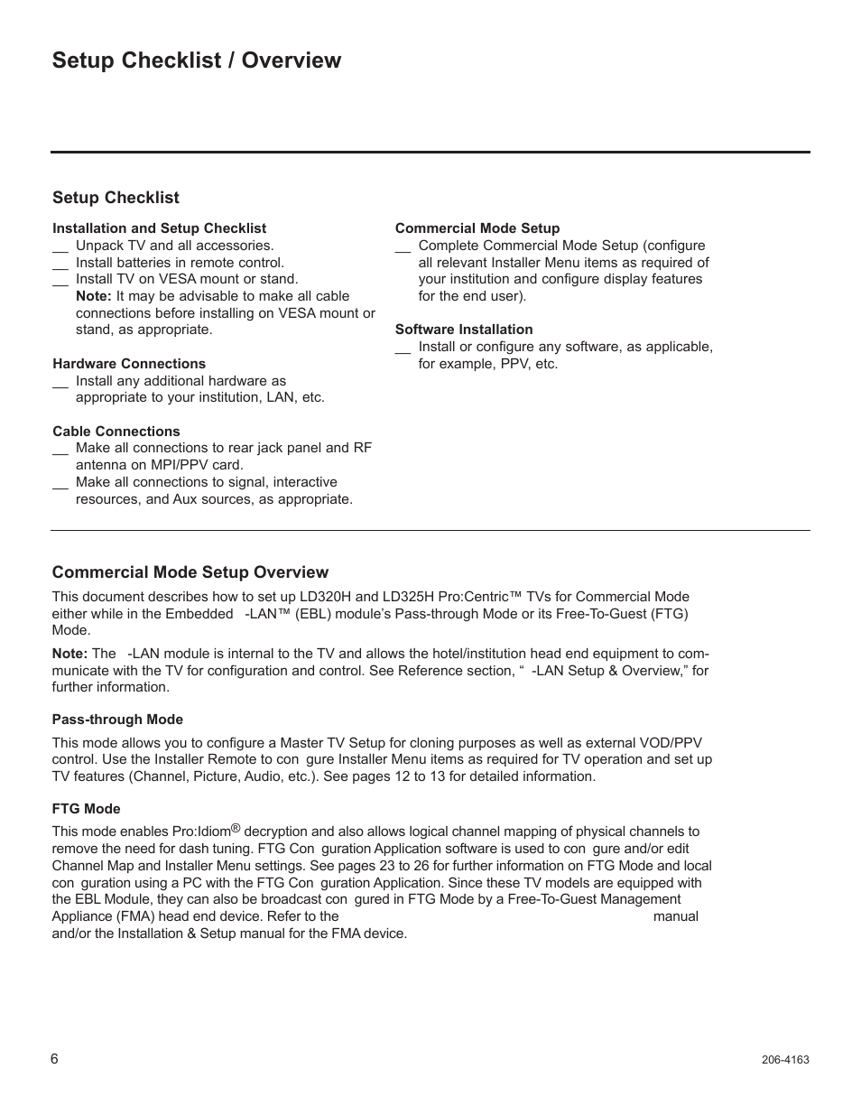 Setup checklist / overview | LG 32LD320H User Manual | Page 123 / 267