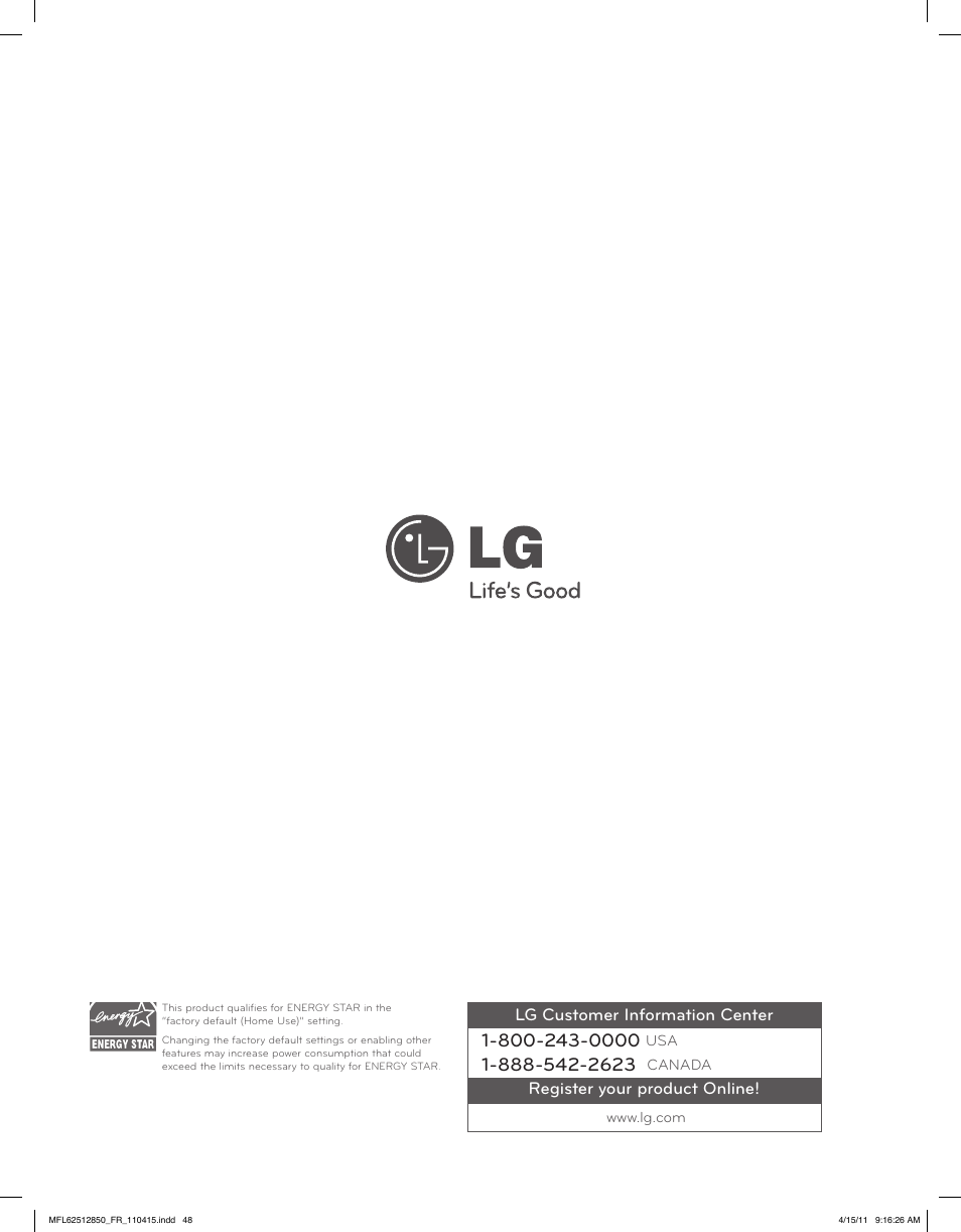 LG DLEX2450R User Manual | Page 148 / 148