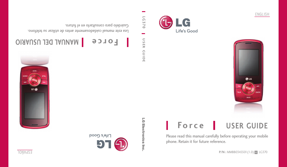 LG LG370 User Manual | 119 pages