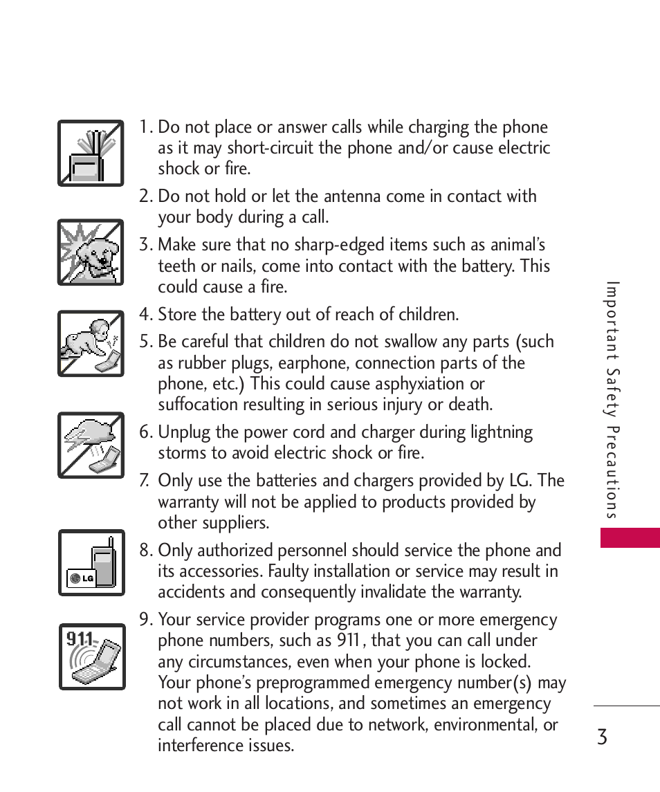 LG LG370 User Manual | Page 5 / 119