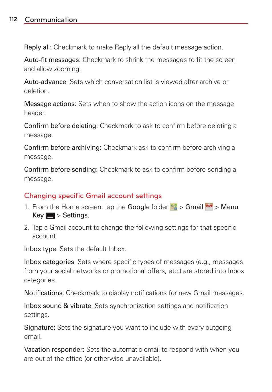 LG LGVS876 User Manual | Page 114 / 226