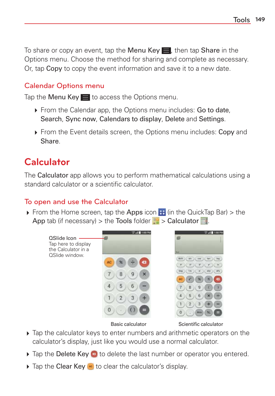 Calculator | LG LGVS876 User Manual | Page 151 / 226