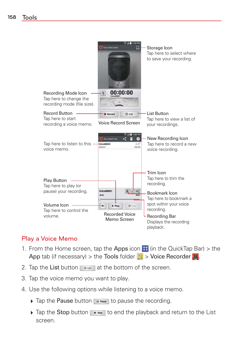 Tools | LG LGVS876 User Manual | Page 160 / 226