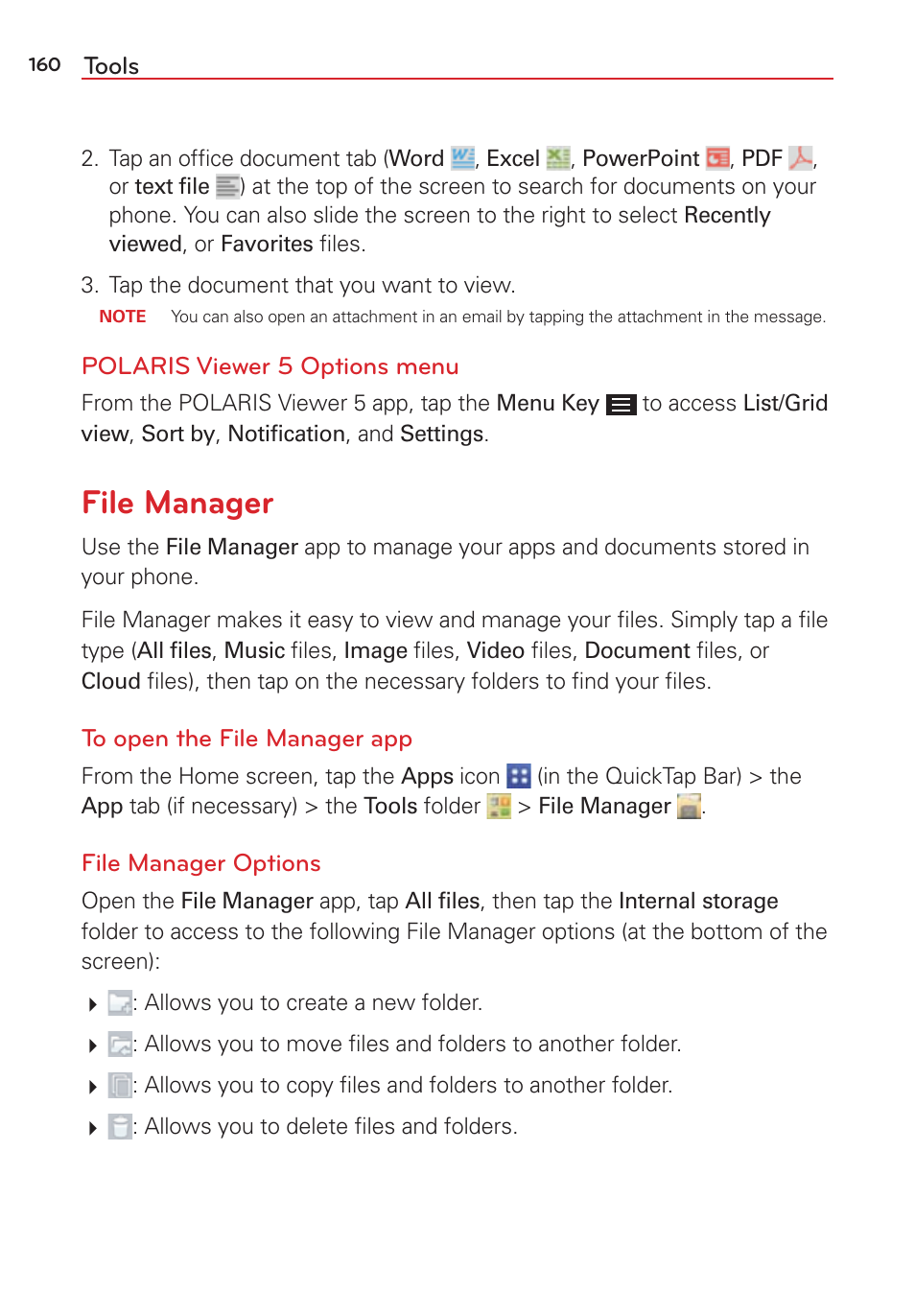 File manager | LG LGVS876 User Manual | Page 162 / 226