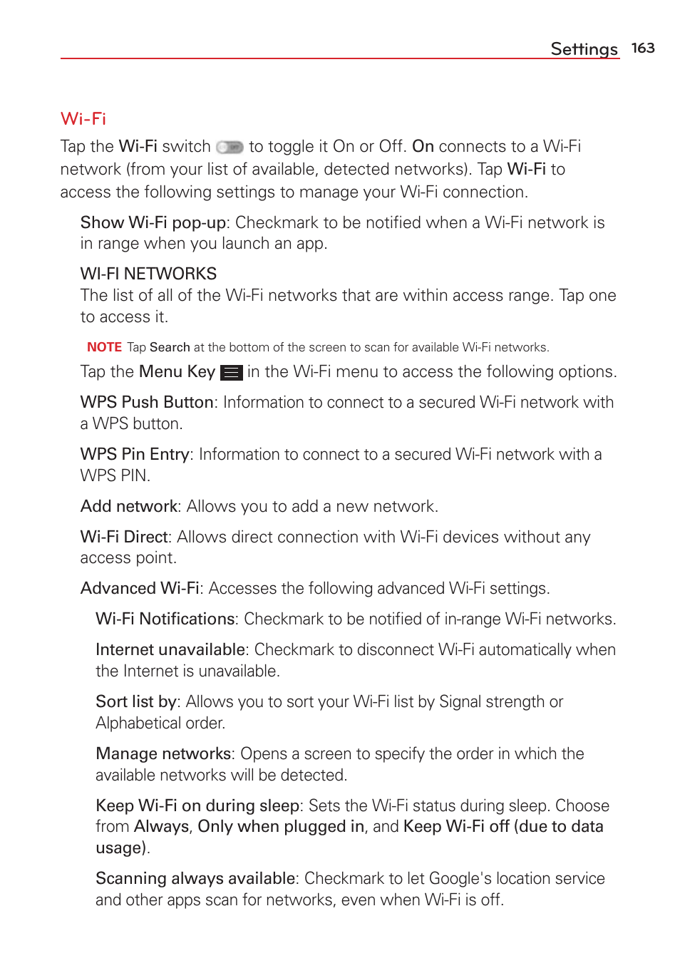 LG LGVS876 User Manual | Page 165 / 226