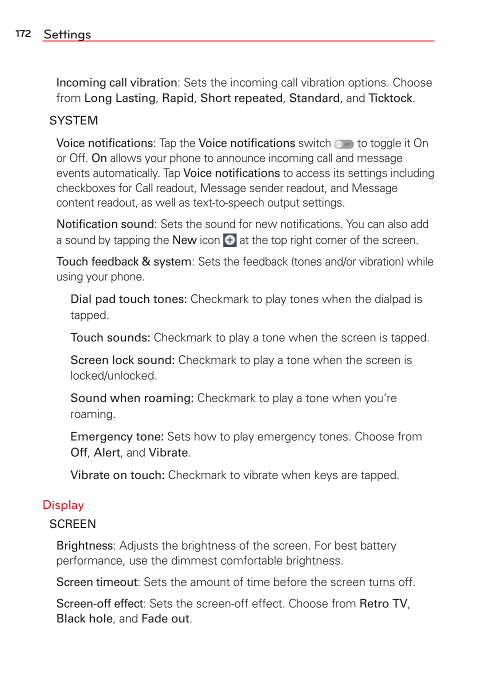 LG LGVS876 User Manual | Page 174 / 226