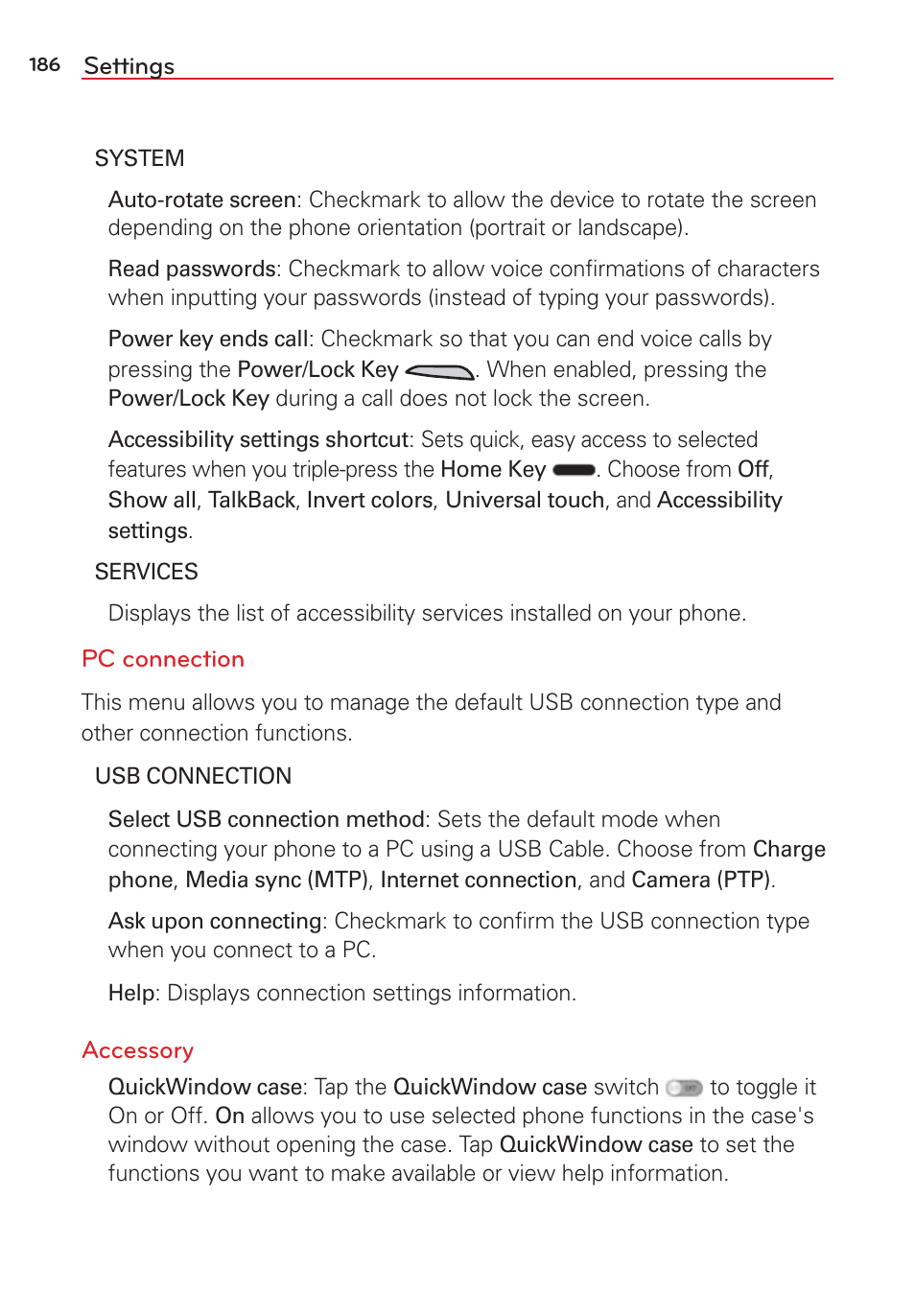 LG LGVS876 User Manual | Page 188 / 226