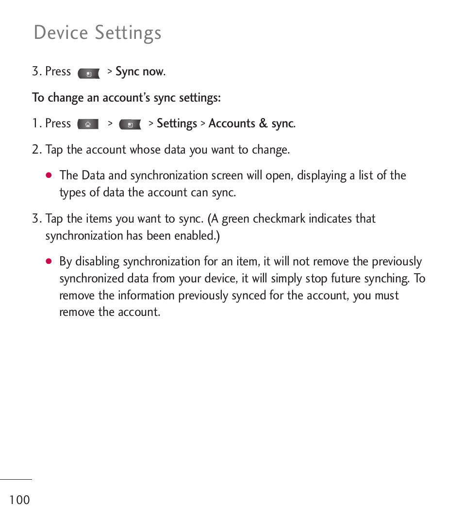 Device settings | LG LGL55C User Manual | Page 102 / 506