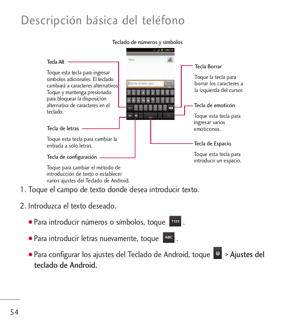 Descripción básica del teléfono | LG LGL55C User Manual | Page 296 / 506