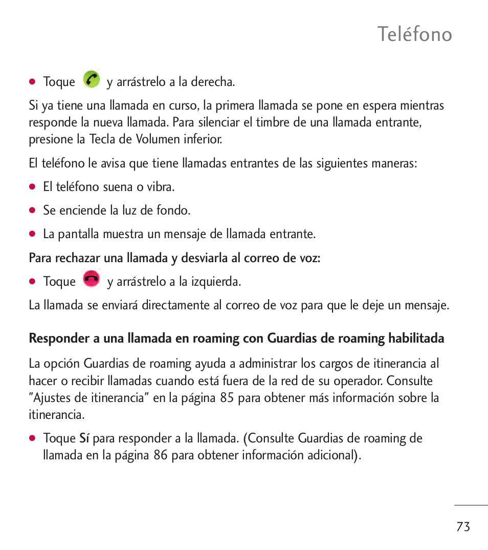 Teléfono | LG LGL55C User Manual | Page 315 / 506