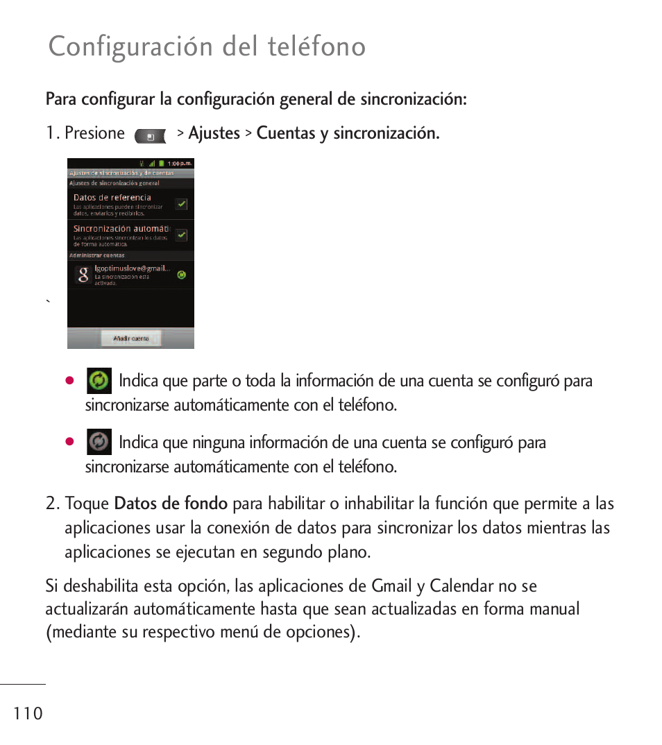 Configuración del teléfono | LG LGL55C User Manual | Page 352 / 506