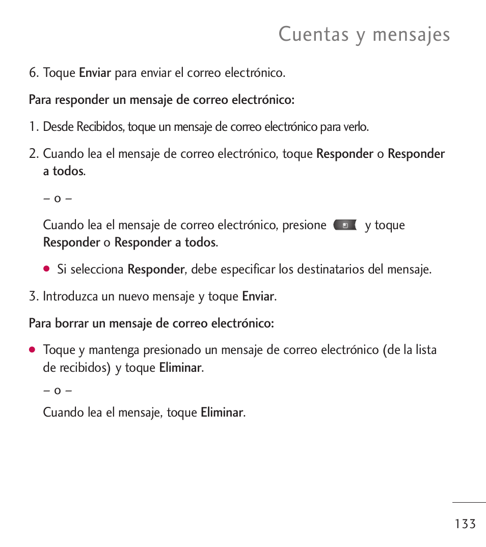 Cuentas y mensajes | LG LGL55C User Manual | Page 375 / 506