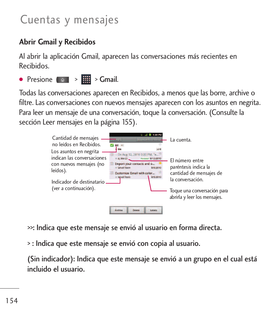 Cuentas y mensajes | LG LGL55C User Manual | Page 396 / 506