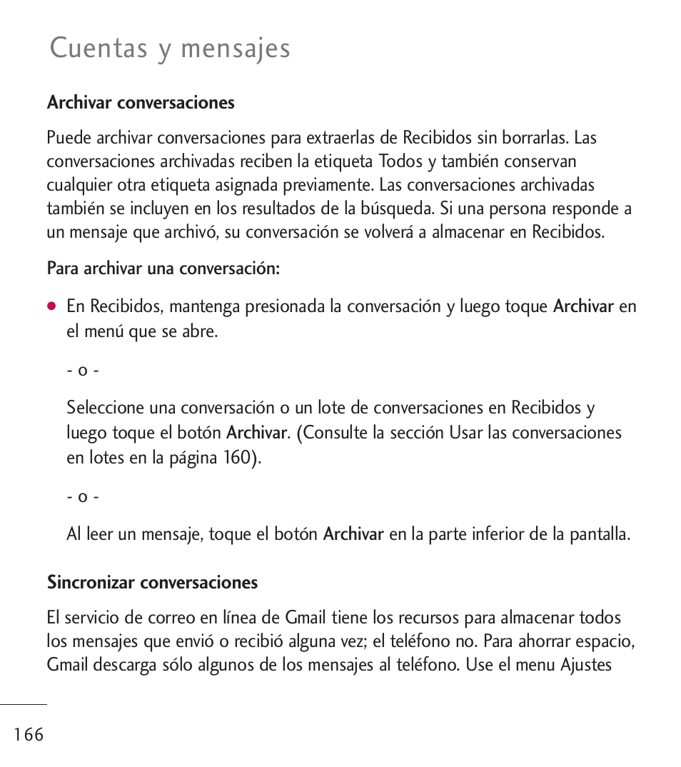 Cuentas y mensajes | LG LGL55C User Manual | Page 408 / 506