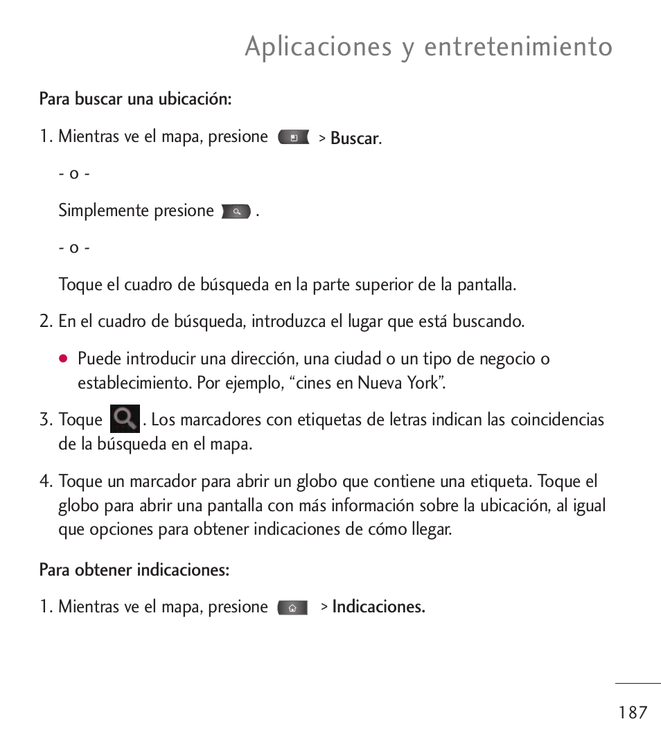 Aplicaciones y entretenimiento | LG LGL55C User Manual | Page 429 / 506