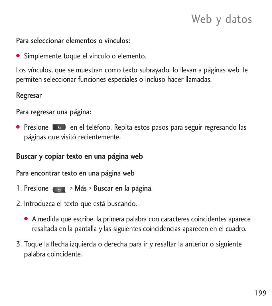 Web y datos | LG LGL55C User Manual | Page 441 / 506