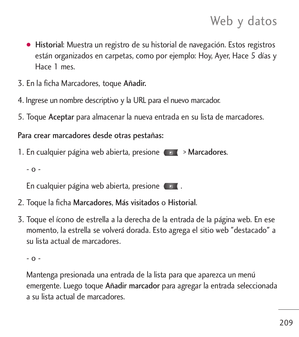 Web y datos | LG LGL55C User Manual | Page 451 / 506