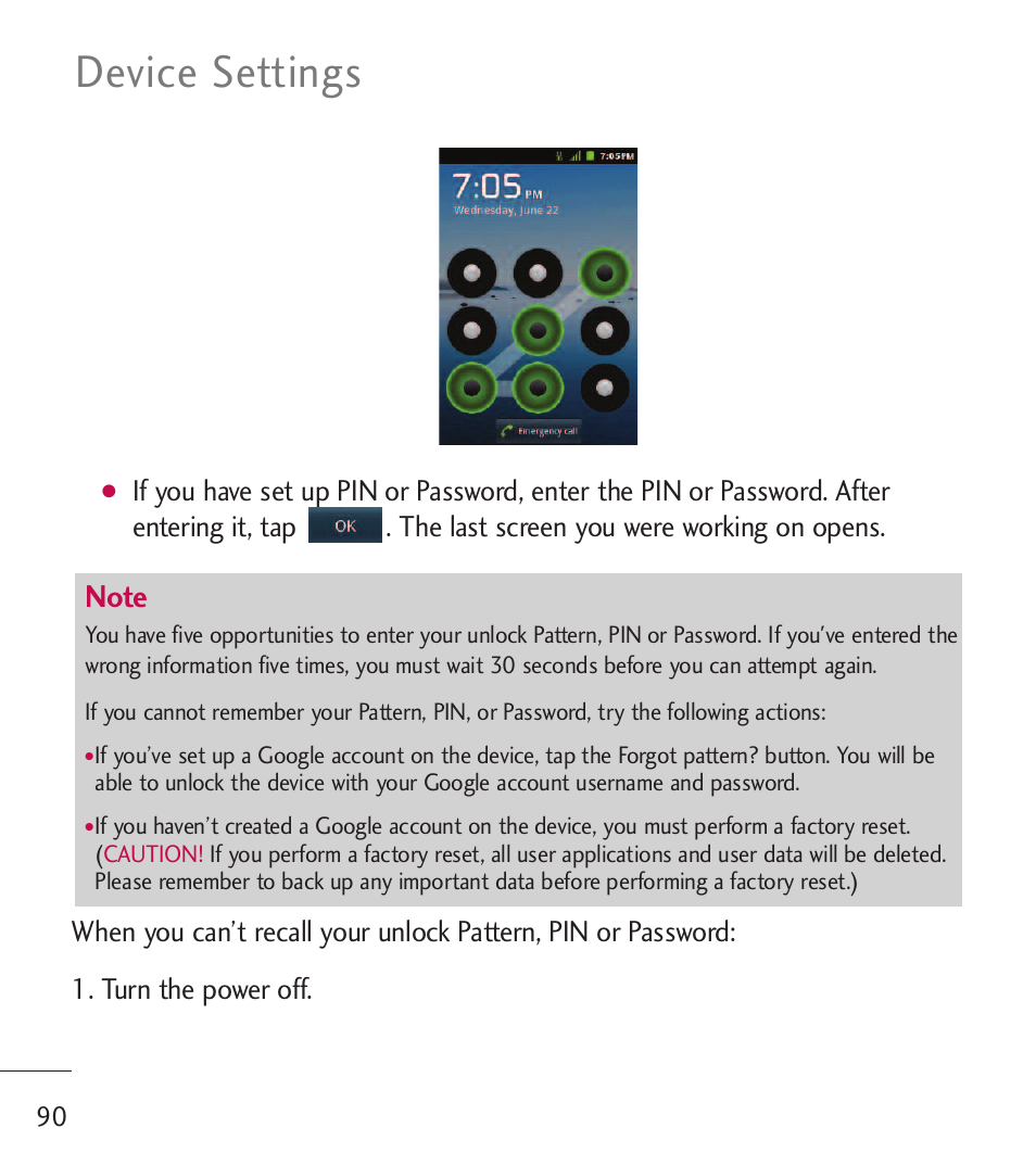 Device settings | LG LGL55C User Manual | Page 92 / 506