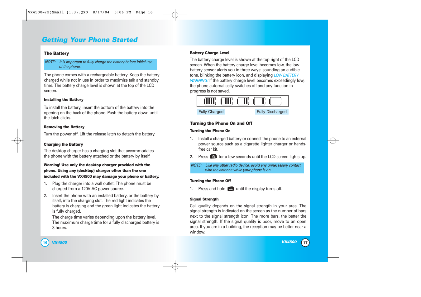 Getting y, Getting y our phone star our phone star ted ted | LG LGVX4500 User Manual | Page 10 / 71