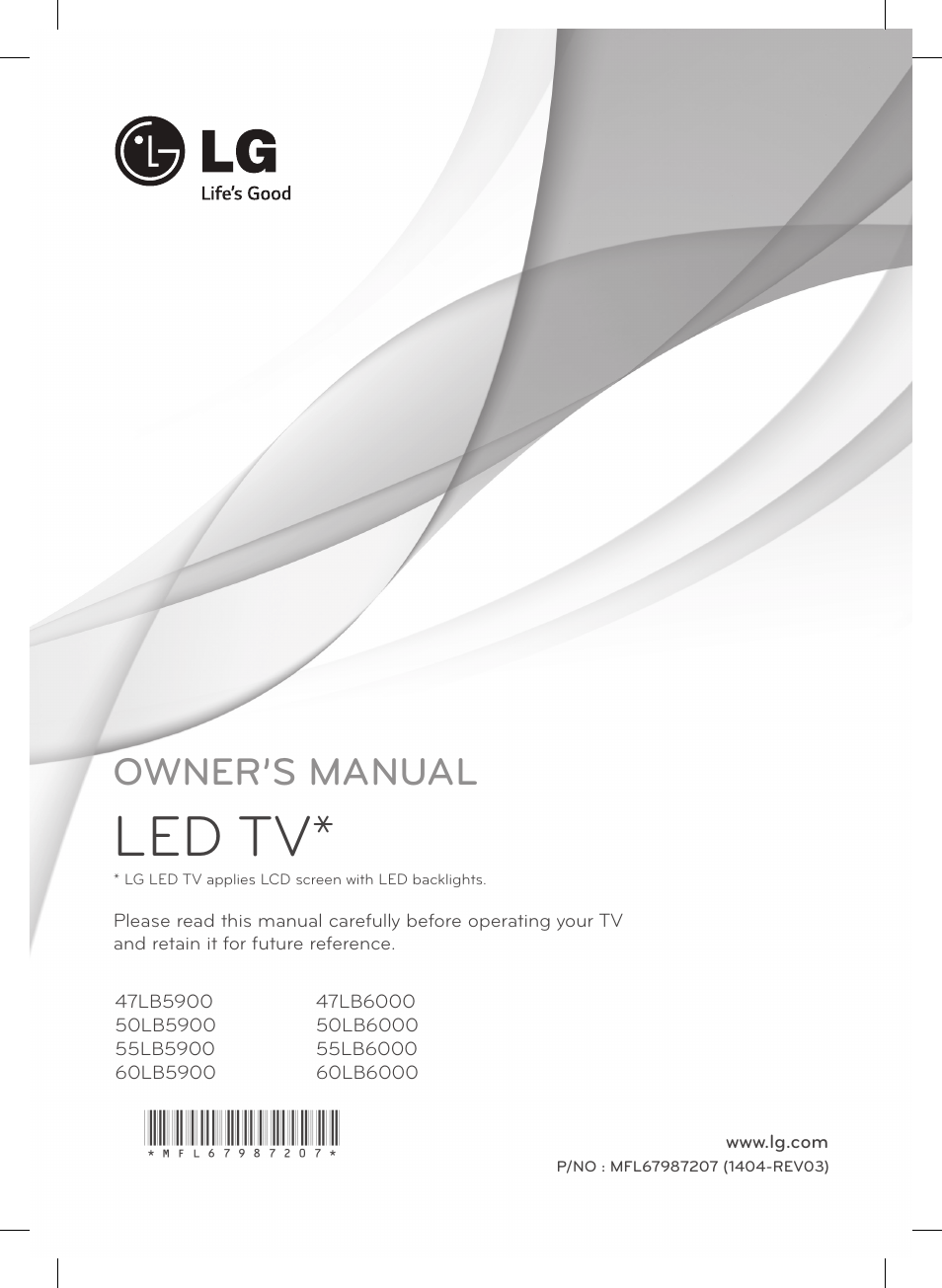 LG 47LB6000 User Manual | 28 pages