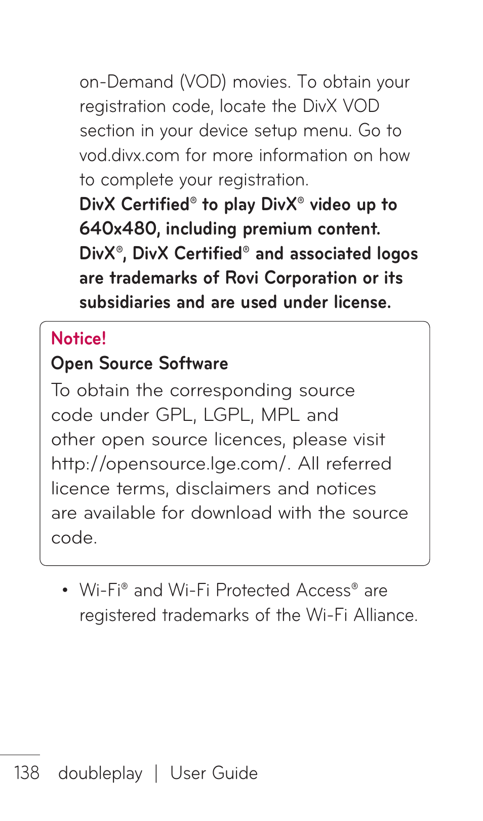 LG C729 User Manual | Page 138 / 412