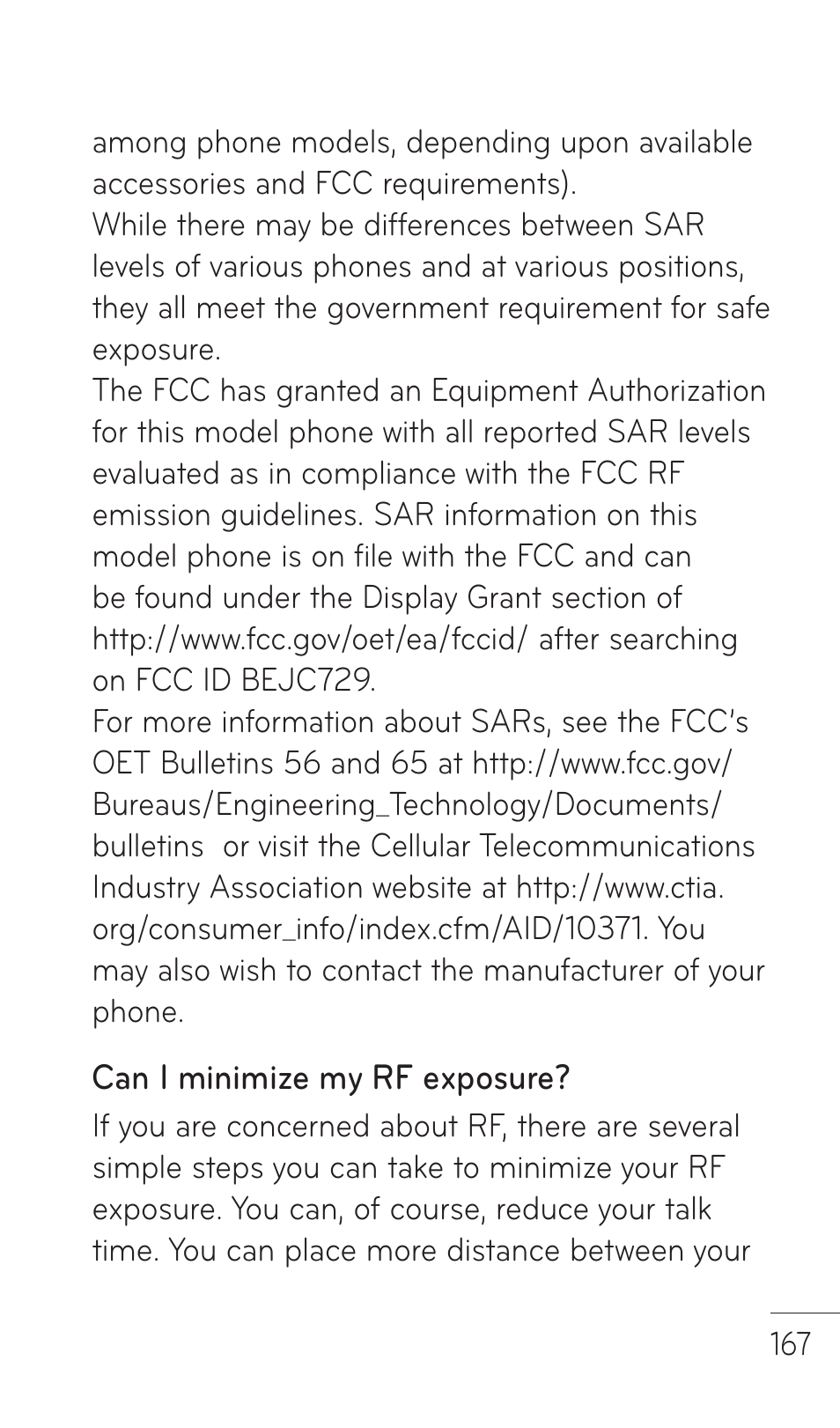 LG C729 User Manual | Page 167 / 412
