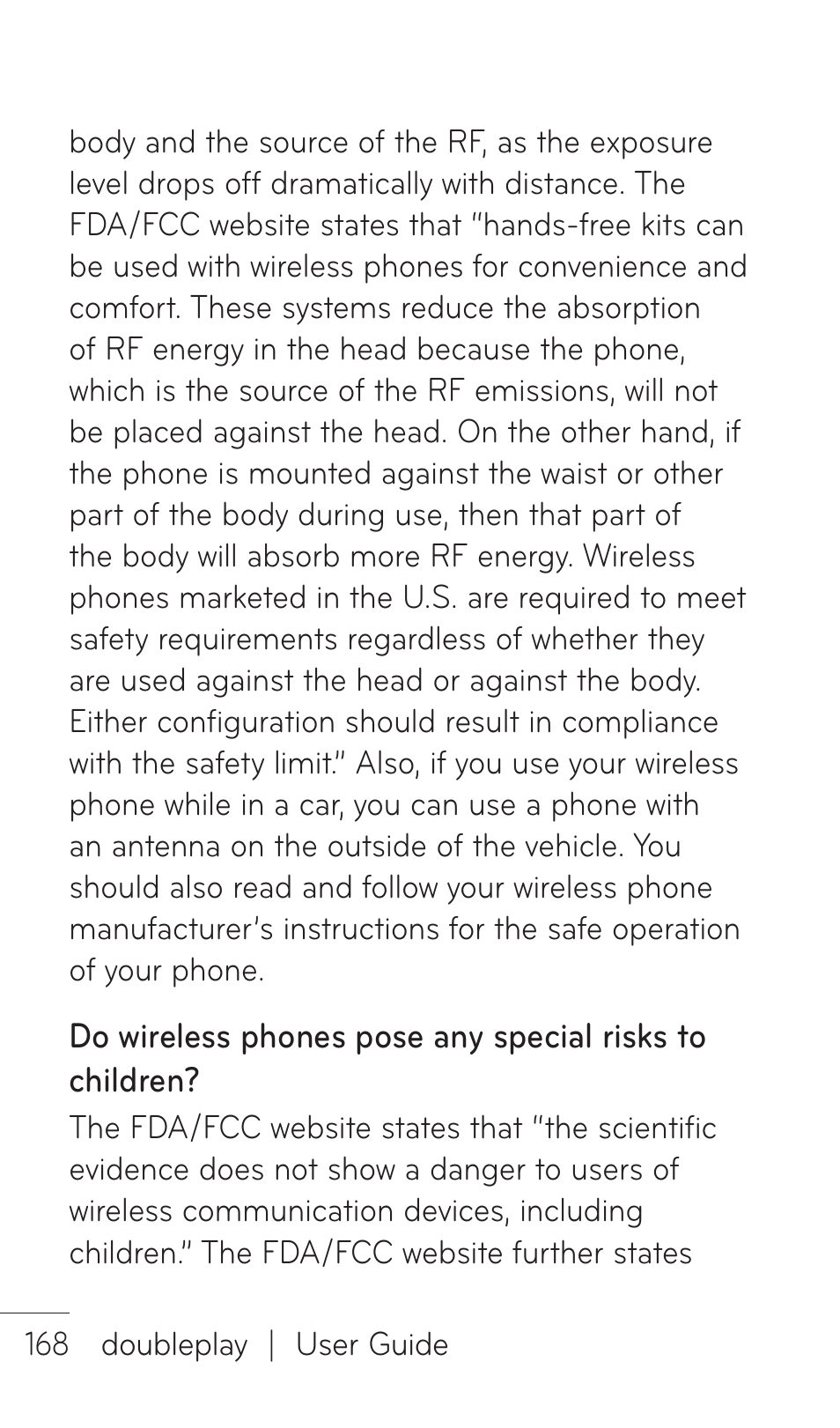 LG C729 User Manual | Page 168 / 412