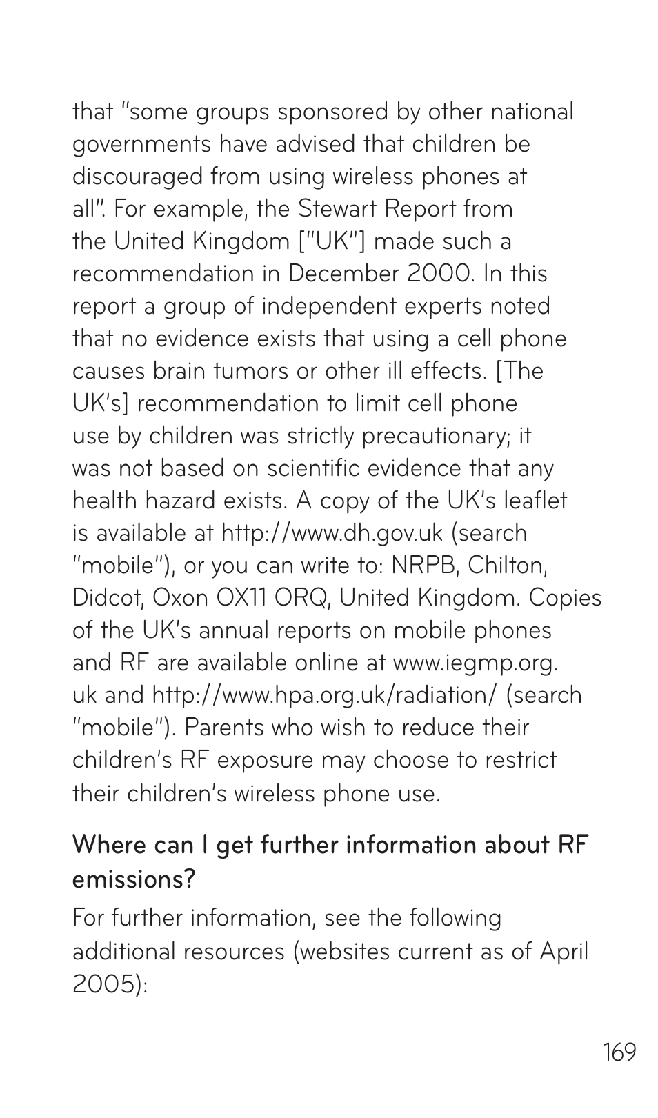 LG C729 User Manual | Page 169 / 412