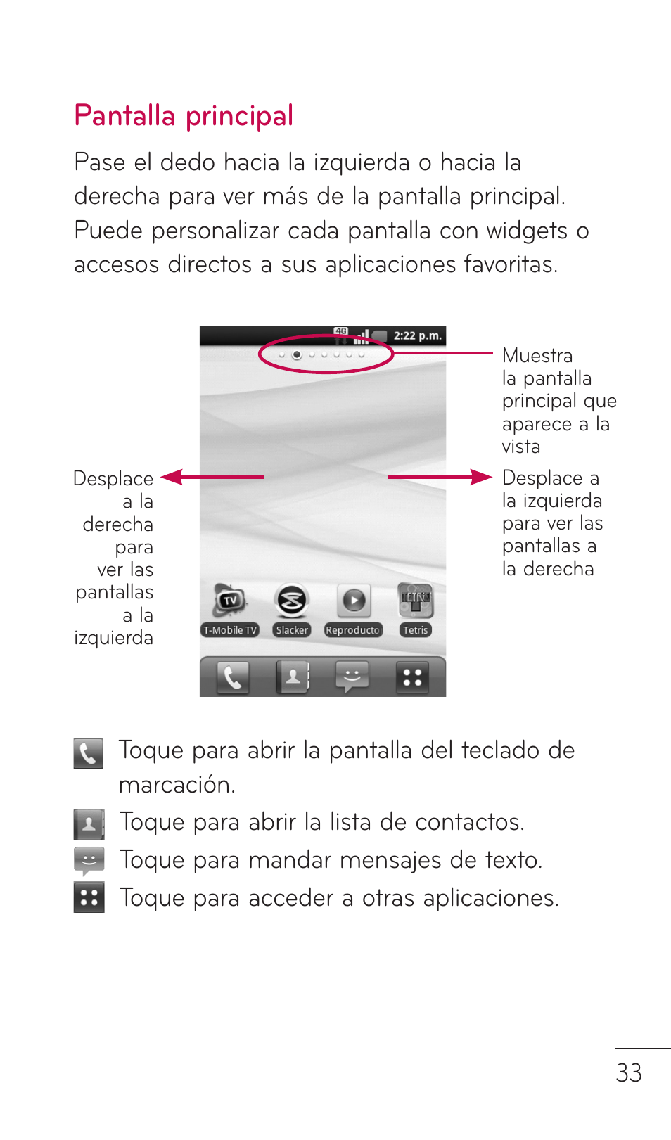 Pantalla principal | LG C729 User Manual | Page 229 / 412