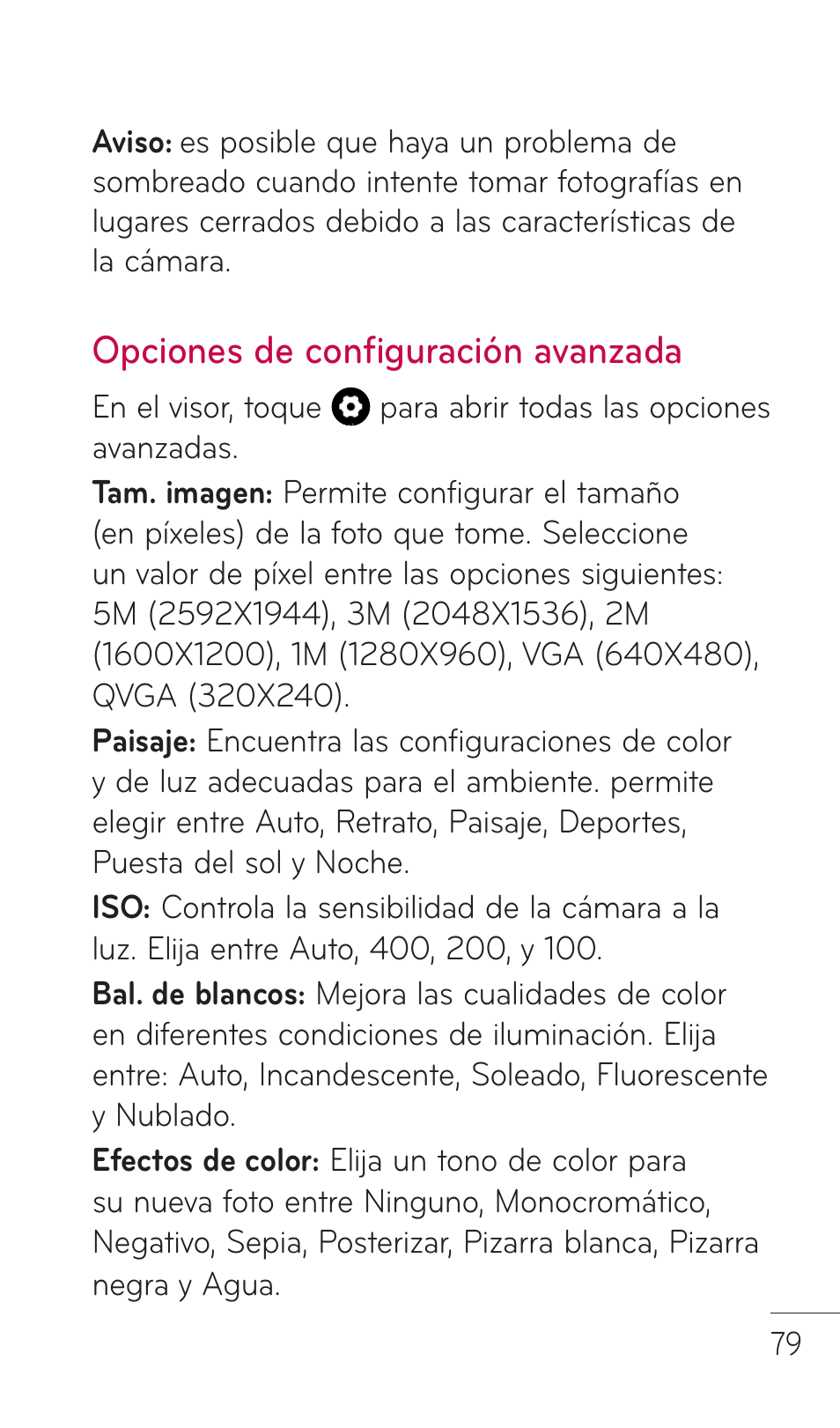 Opciones de configuración avanzada | LG C729 User Manual | Page 275 / 412