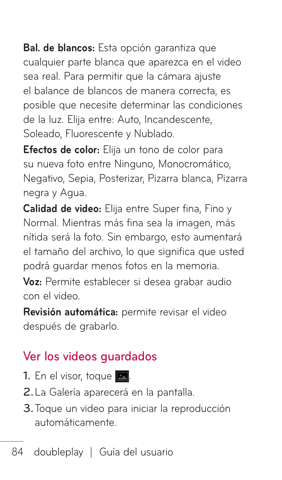 Ver los videos guardados | LG C729 User Manual | Page 280 / 412