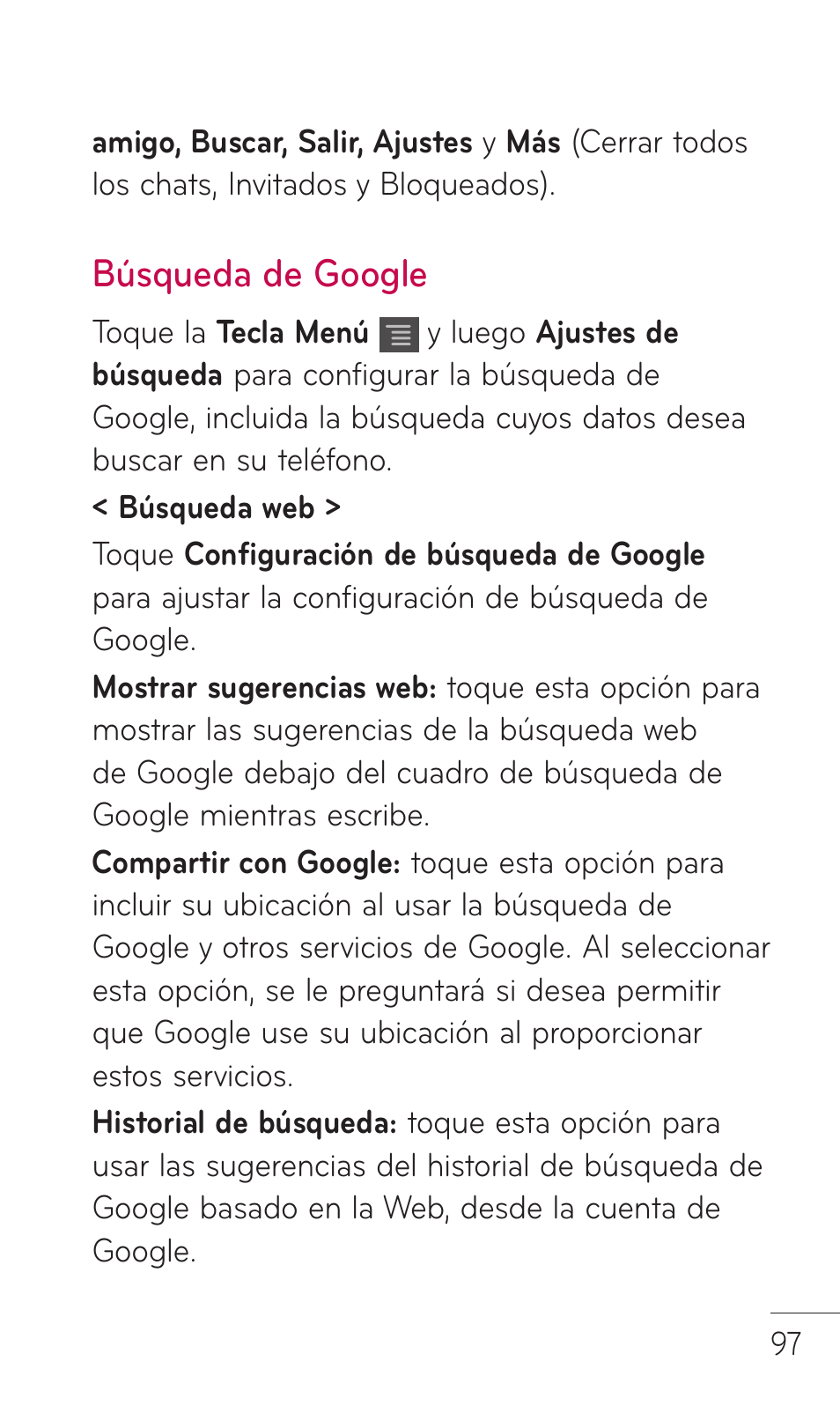 Búsqueda de google | LG C729 User Manual | Page 293 / 412