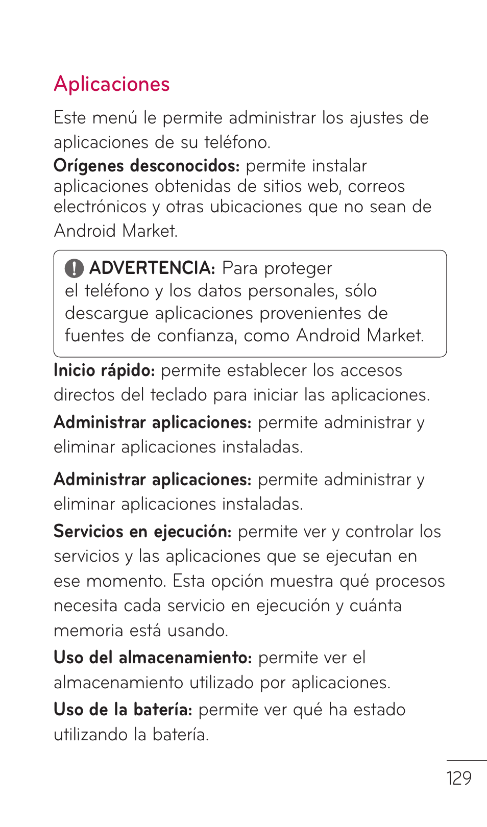 Aplicaciones | LG C729 User Manual | Page 325 / 412