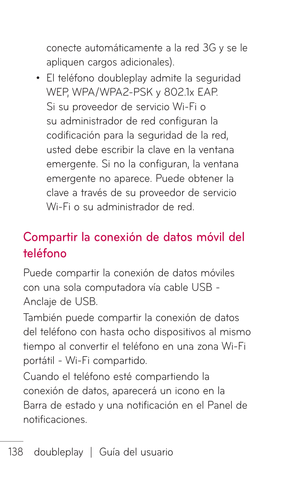 Compartir la conexión de datos móvil del teléfono | LG C729 User Manual | Page 334 / 412