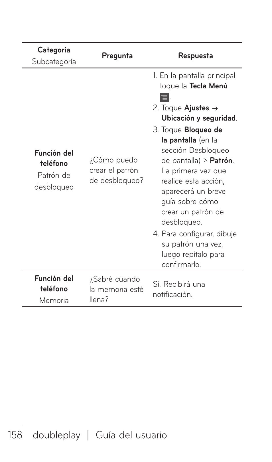 158 doubleplay | guía del usuario | LG C729 User Manual | Page 354 / 412