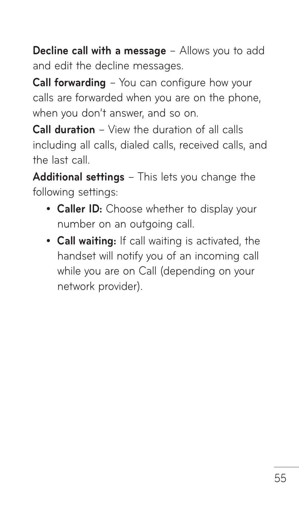 LG C729 User Manual | Page 55 / 412