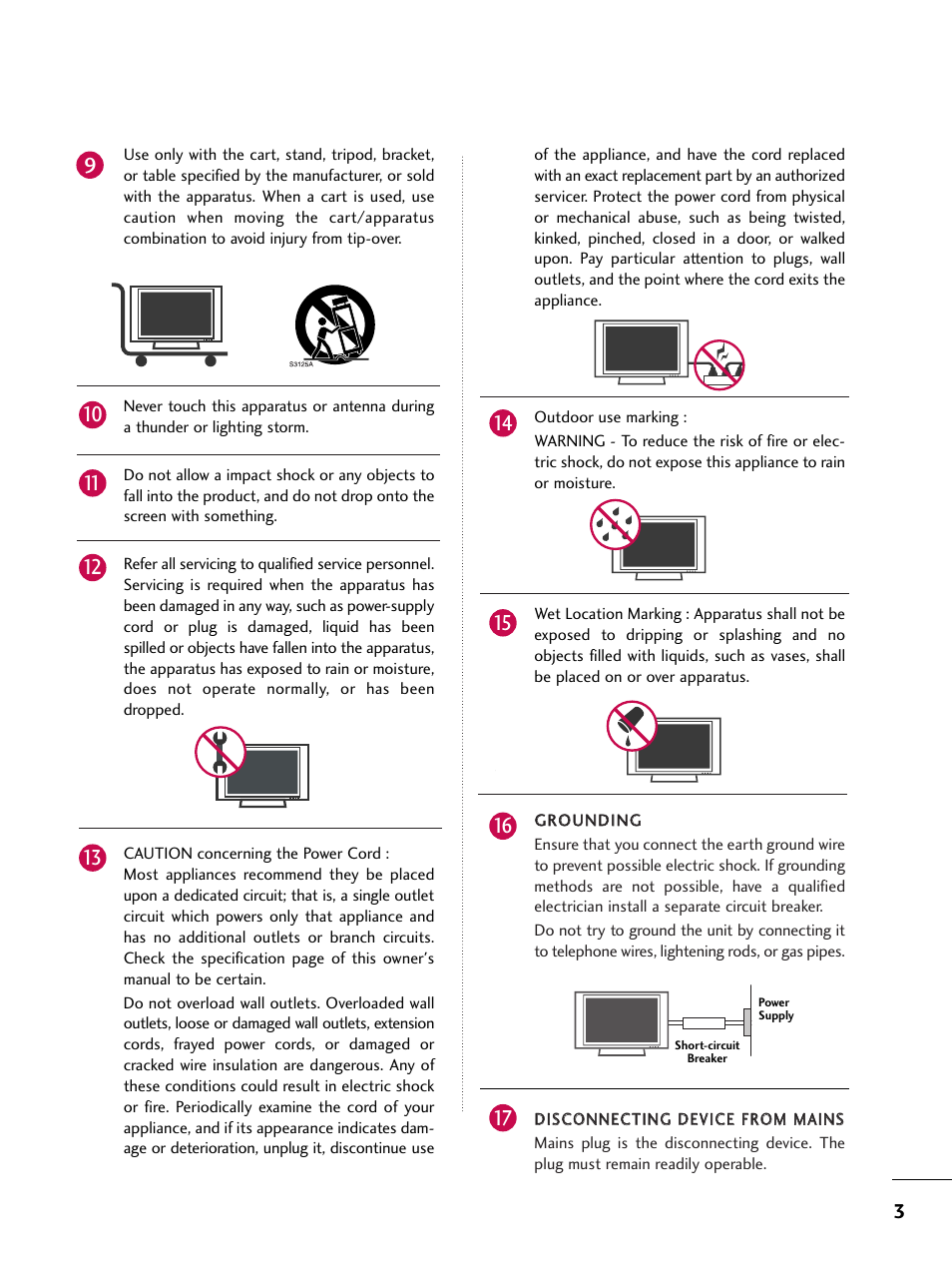 LG 47LC7DF User Manual | Page 5 / 122